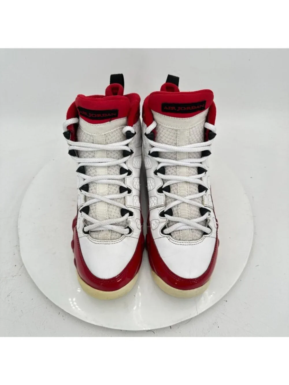 Nike Air Jordan 9 Youth Size 6Y Women 7.5 302359-160 White Black Gym Red Shoes